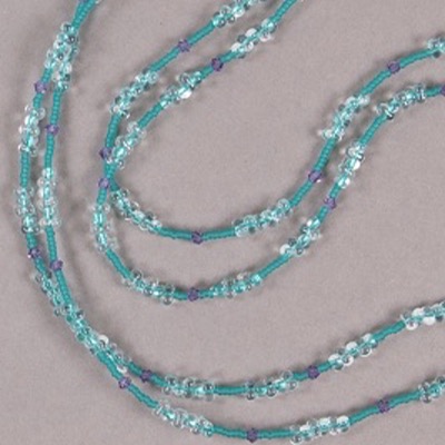 Bittersweet Berry Bead Necklace Teal Hibiscus
